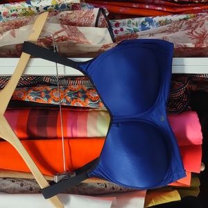 Nike blue high support sports bra